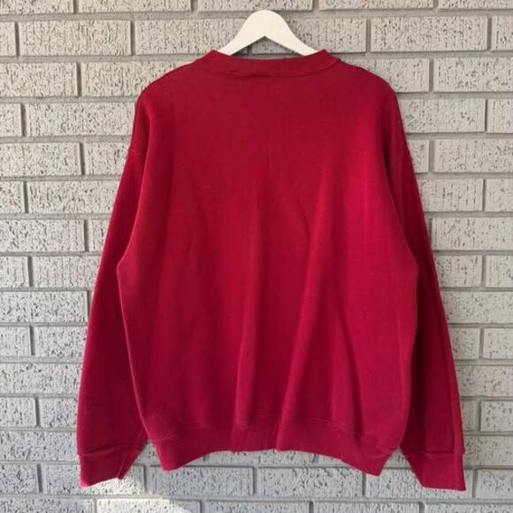 VTG Logo 7 Arkansas Razorbacks Sweatshirt Size Large Sports Football Collegiate - Picture 4 of 4